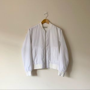 SHADES OF GREY BY MICAH COHEN | White Bomber Jacket